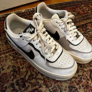 Nike Air Low-Top Sneakers in White and Black